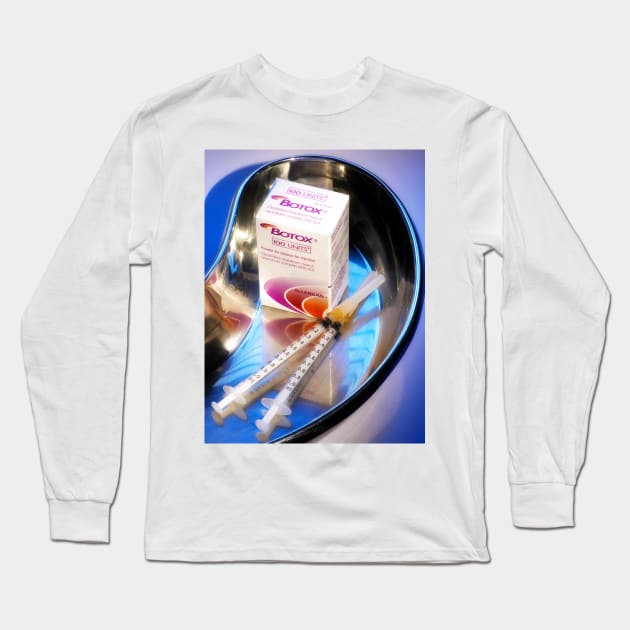 Botox cosmetic drug (M625/1369) Long Sleeve T-Shirt by SciencePhoto